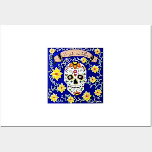 Catrina Azul Intenso Posters and Art